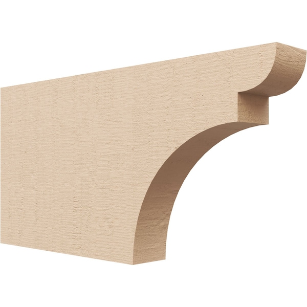 Ekena Millwork 2in. W x 8in. H x 16in. L Yorktown Woodgrain TimberThane Rafter Tail, Primed Tan RFTUR02X08X16YORRCPR - main